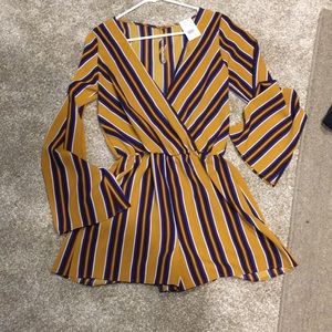 ‼️Mustard long sleeve romper💛 made by peppermint